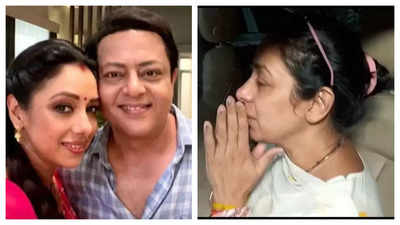 Rupali Ganguly reaches Anupamaa co-star and friend Nitesh Pandey's house; breaks down into tears