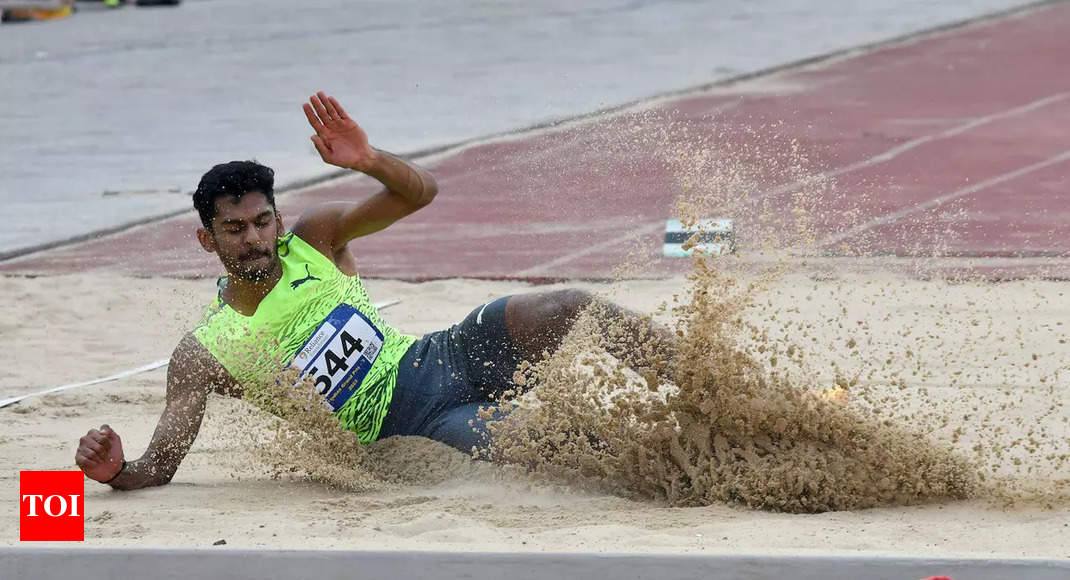 Sreeshankar clinches gold at International Jumping Meeting - The