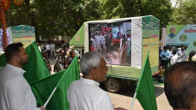 Bihar CM Nitish Kumar flags off 36 Prachar Raths to educate farmers about Kharif crops