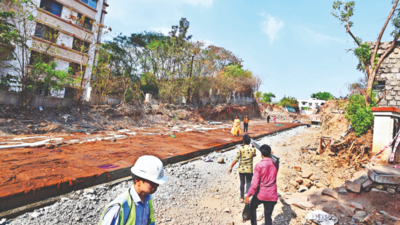 Slope gone, NIBM annexe road to open partially from June 10
