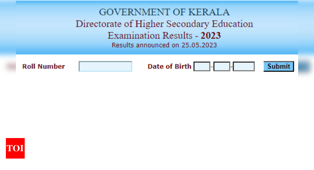 Kerala DHSE Results 2023 Kerala Plus Two Result (+2) released at