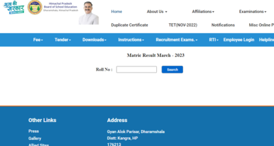 HPBOSE 10th Result 2023 announced on hpbose.org, direct link to download