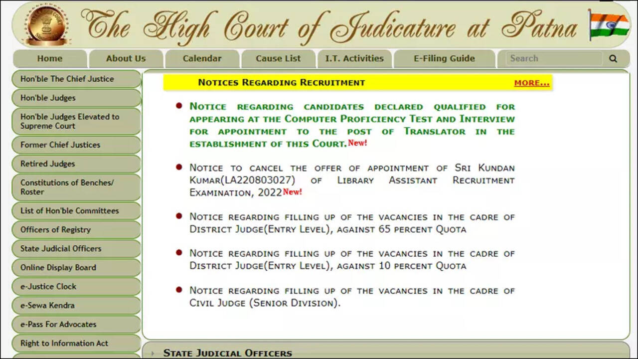 Patna High Court announces written test result for Translator Recruitment  2022 - Times of India