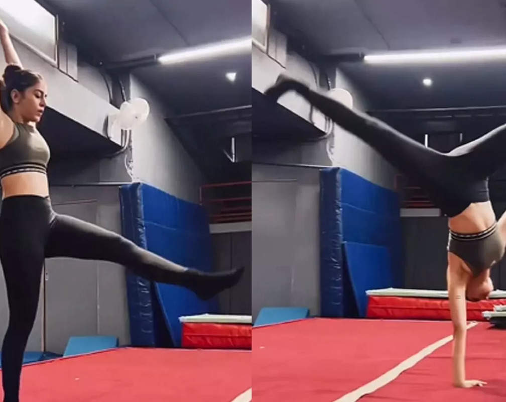 
Alaya F practices single hand cartwheel in black athleisure; Yogita Bihani calls her 'Super woman'
