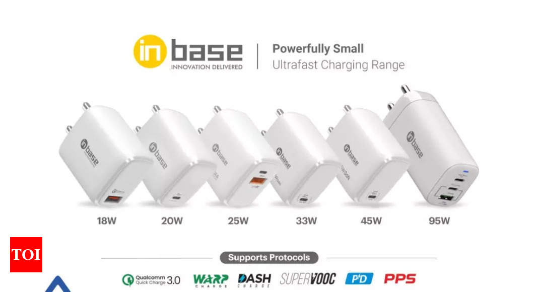 Inbase: Inbase launches 7 multi-protocol chargers: Price, features and more – Times of India