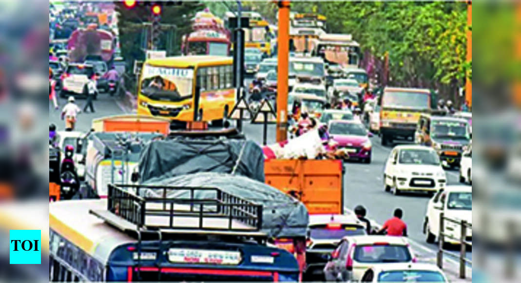 Vehicles Choke Roads In Vizag; Better Infra Need Of The Hour