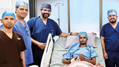 Miraculous recovery for worker impaled after fall