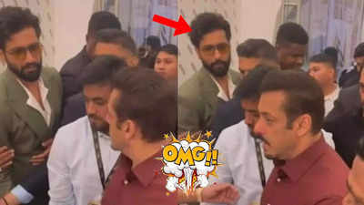 Did Salman Khan's bodyguards push away Vicky Kaushal at an event? Netizens say 'That’s so mean'