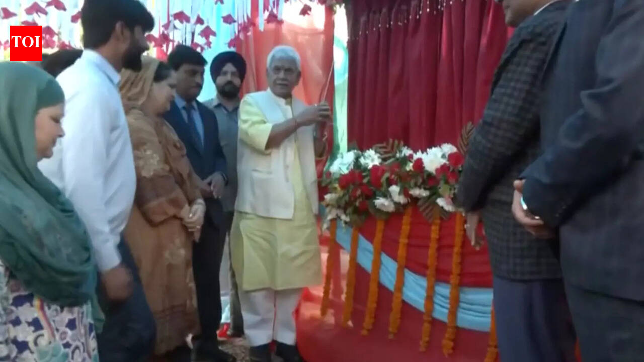 ganderbal: J&K: LG Manoj Sinha inaugurates Wayil Truss Bridge in Ganderbal