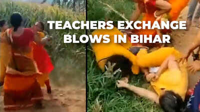 Fight breaks out between two teachers in Patna's Bihta, video goes viral