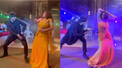 Monalisa and Shalin Bhanot burn the dance floor with their electrifying moves on the hit Bhojpuri song ‘Lollypop Lagelu’