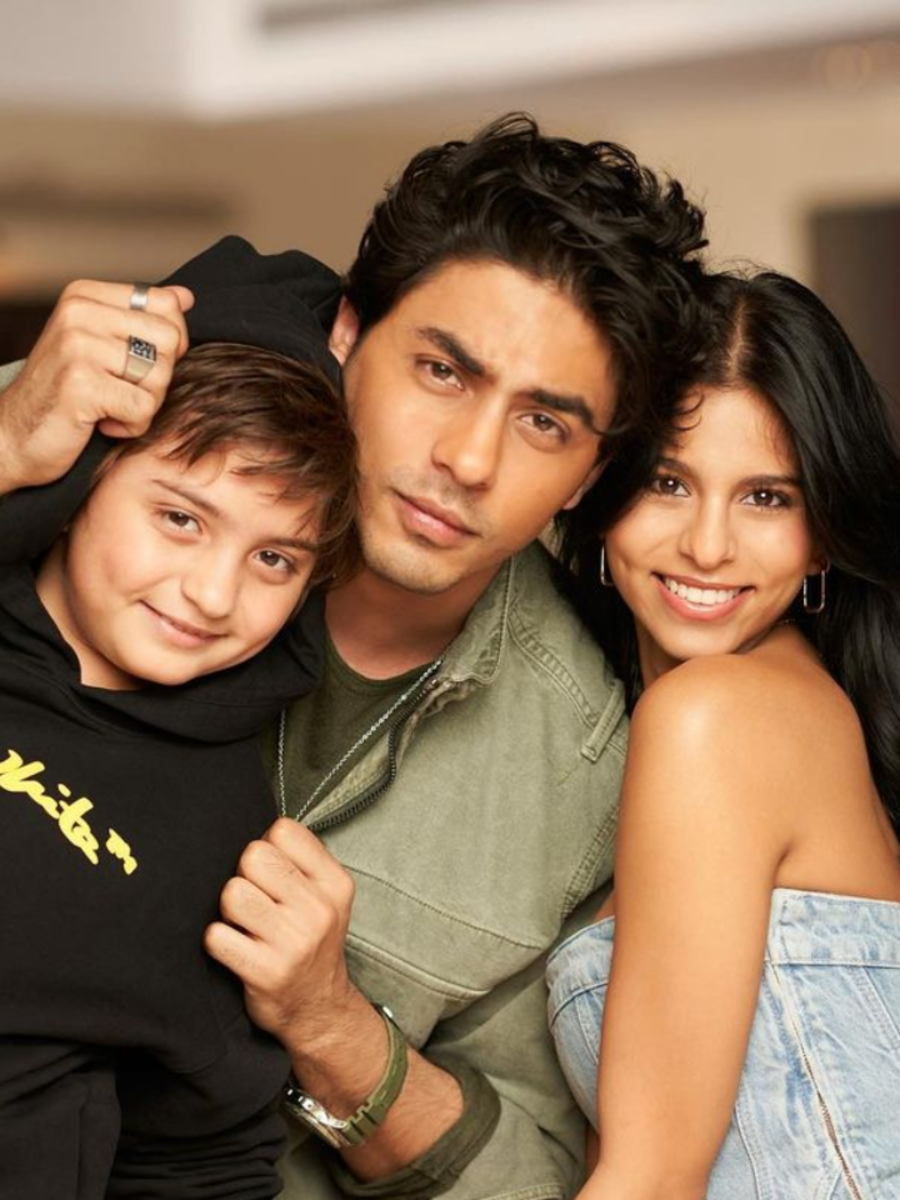 AbRam Khan's Most Adorable Pics With Aryan, Suhana That Scream Sibling ...