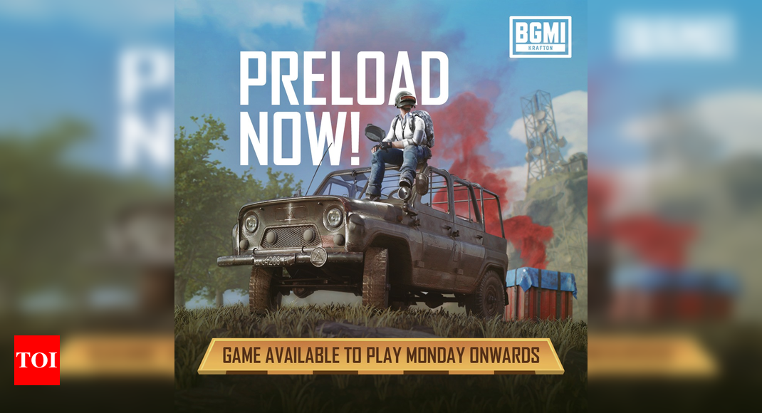 BGMI is now available for ‘preload’ in India, here’s when gamers can start playing – Times of India