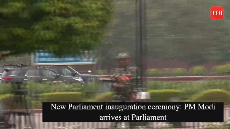 New Parliament inauguration ceremony: PM Modi arrives at Parliament