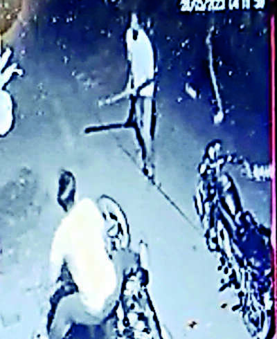 Man attacked, his motorcycle stolen