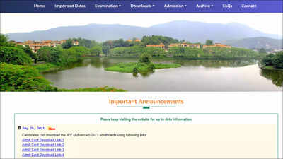 JEE Advanced Admit Card 2023 released on jeeadv.ac.in, download here