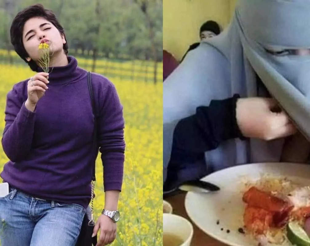 
'Dangal' girl Zaira Wasim tweets 'My Choice' while reacting to a picture of woman eating food without removing niqab
