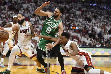 Miami Heat deny Celtics' comeback bid and reach NBA finals with