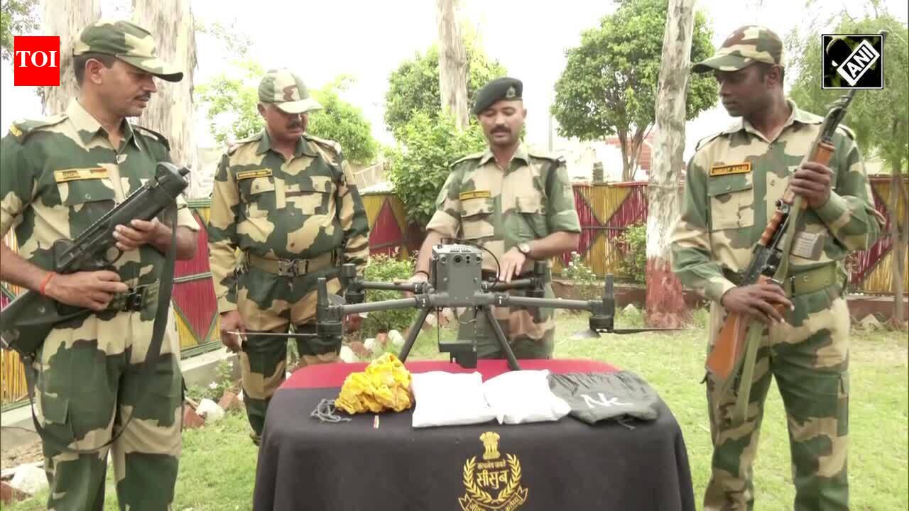 Punjab: BSF seizes Pakistani drone with 2.7 kg heroin