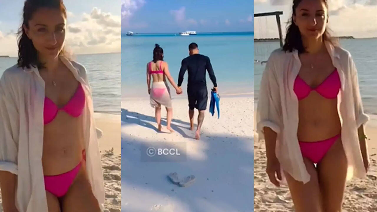 Soha Ali Khan Bikini Video: Soha Ali Khan shows off bikini body in Maldives  with husband Kunal Kemmu; netizen calls her, The nawaban