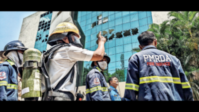 Fire & fumes create panic at IT park