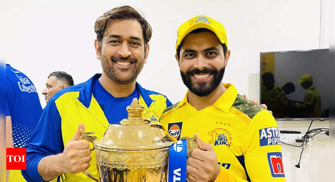 CSK vs GT, IPL 2023 final: Ravindra Jadeja dedicates Chennai Super Kings’ title win to MS Dhoni | Cricket News – Times of India