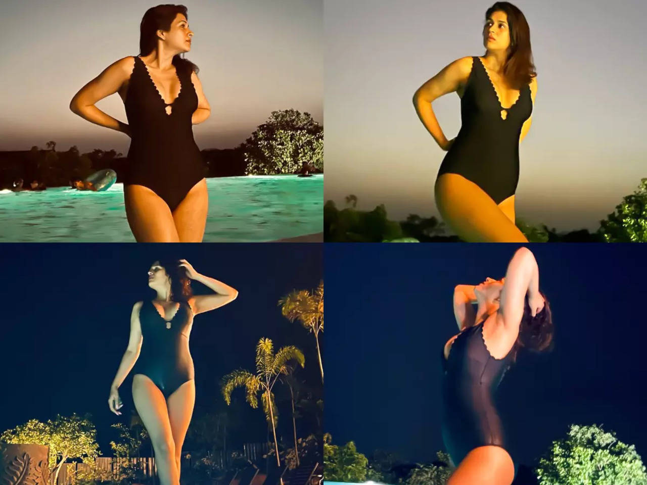 In pics Shraddha Das rocks a black bikini; enjoys a relaxing vacation Telugu Movie News