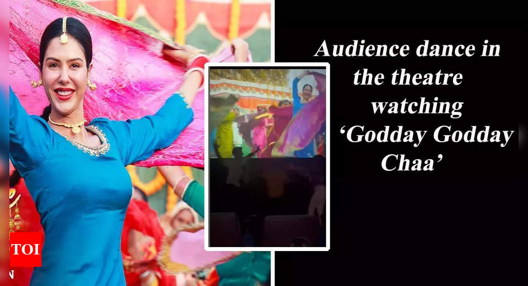 Video Audience dance in the theatre watching Godday Godday Chaa