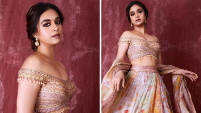 In pictures: Keerthy Suresh glammed up for a friend's wedding in
