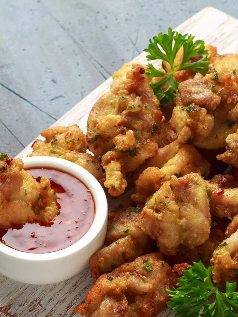 Chicken Pakoras Recipes How To Make Zero Oil Chicken Pakoras At Home