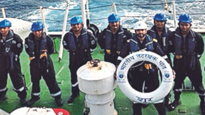 Coast Guard: Indian Coast Guard Rescues Nine Sailors Off Gujarat Coast ...