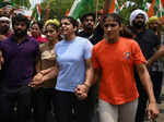 In pictures: Sangeeta Phogat, Sakshi Malik, Bajrang Punia and Vinesh Phogat, wrestlers' protest continue