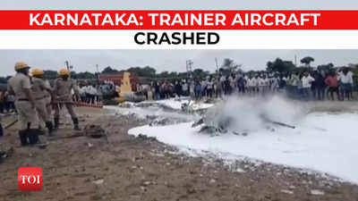 Karnataka: Trainer aircraft crashes near Chamarajanagar