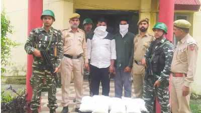 Two Punjab-based narco-smugglers arrested in Jammu and Kashmir's Rajouri, 22 kg heroin seized