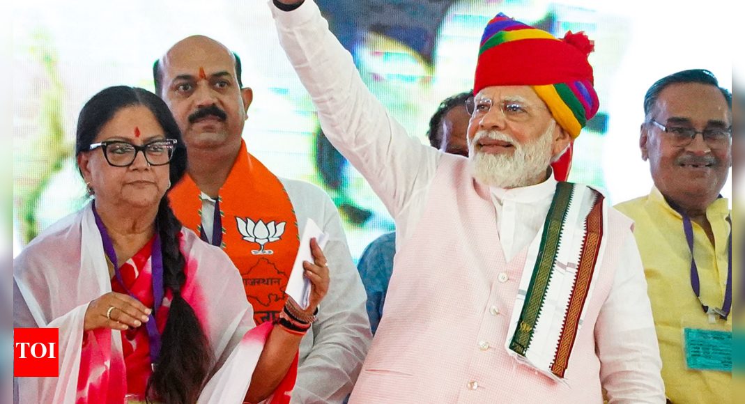 PM's rally showcases united front of Raj BJP | Ajmer News - The Times ...