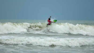 Indian Open of Surfing: Chennai's Kishore Kumar shines under challenging conditions on day 1