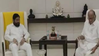 Sharad Pawar meets Maharashtra CM Eknath Shinde