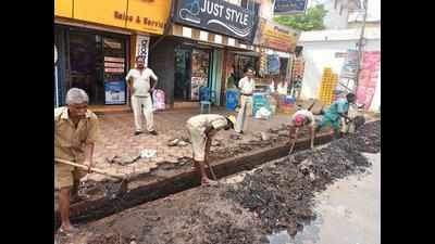 In Bicholim, town’s civic body takes up pre-monsoon work