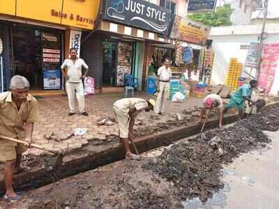 In Bicholim, town’s civic body takes up pre-monsoon work