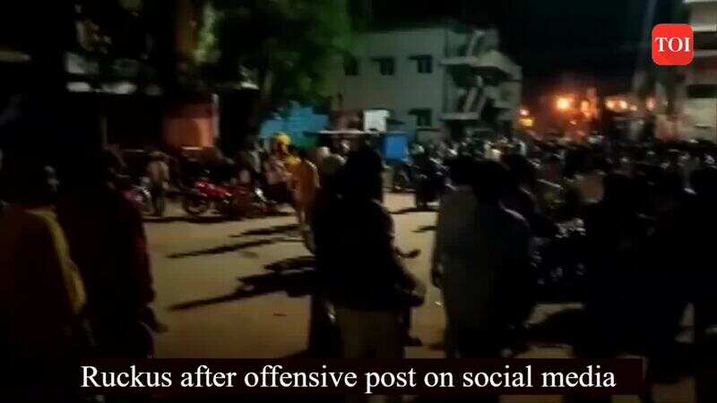 Ruckus after offensive post on social media in Karnataka's Raichur