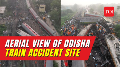 Video: Heart-wrenching aerial footage depicts horrific scene of Odisha train disaster