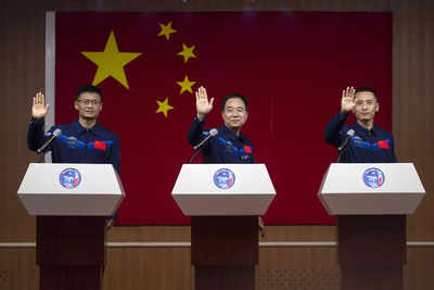 Three Chinese Astronauts Return Safely To Earth - Times Of India