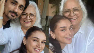 Siddharth and Aditi Rao Hydari clicked together in Rajasthan with Bina Kak