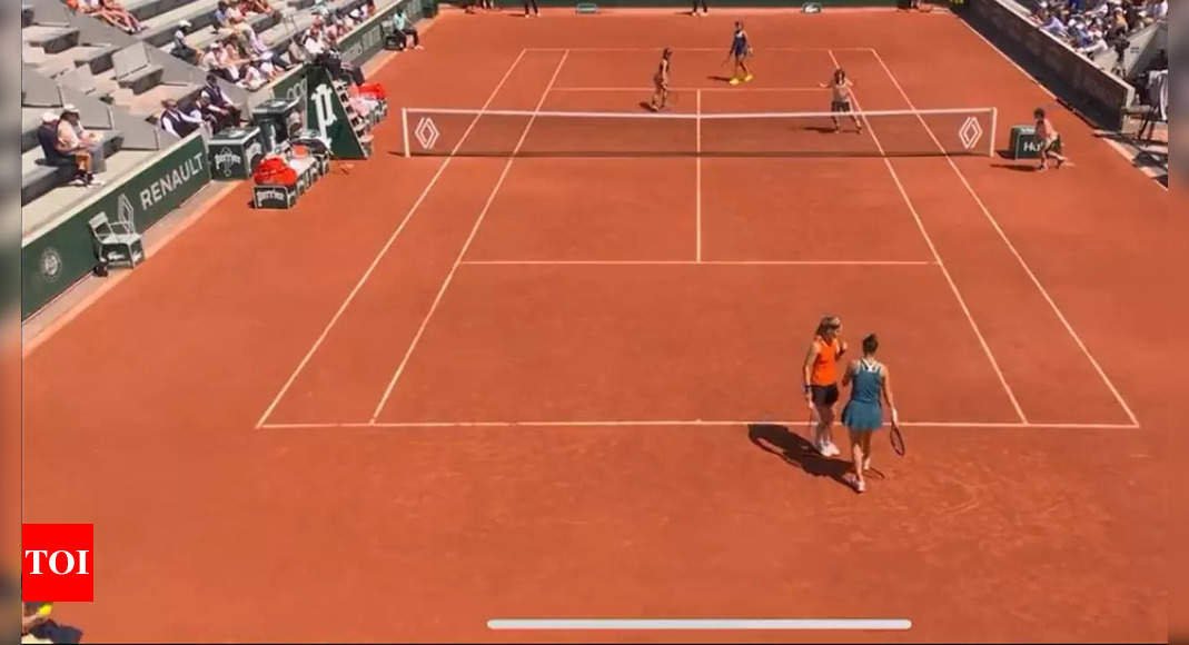 French Open: Doubles pair disqualified after ball girl is hit | Tennis News