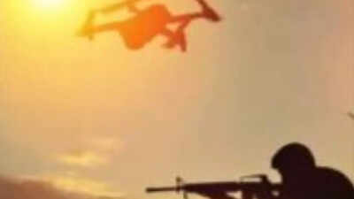 BSF personnel shoot down Pakistani drone carrying narcotics across Wagah-Attari border