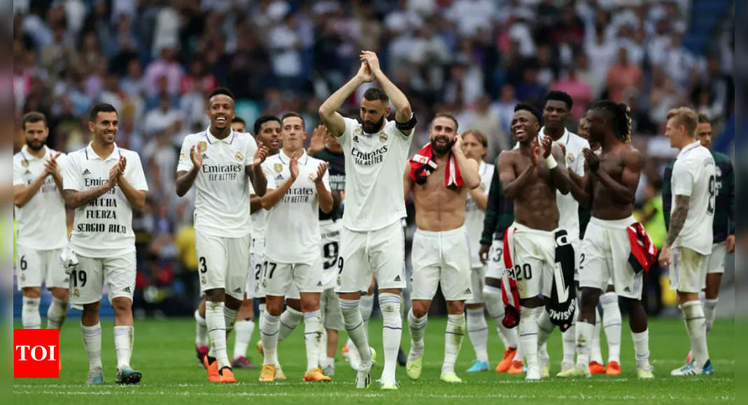 ‘Legendary’ Karim Benzema strikes on Real Madrid farewell, Real Valladolid relegated | Football News – Times of India