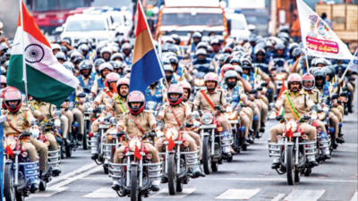 Drone dazzle in the skies, bike razzmatazz on road