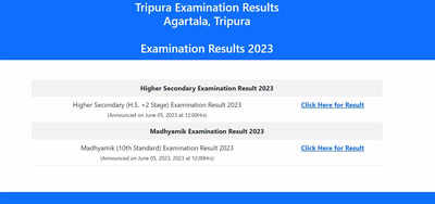 Tripura TBSE 10th, 12th Results 2023 declared on tbse.tripura.gov.in, direct link here