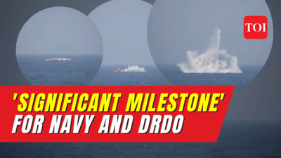Watch: Indigenously designed Heavy Weight Torpedo successfully engages an underwater target: Navy