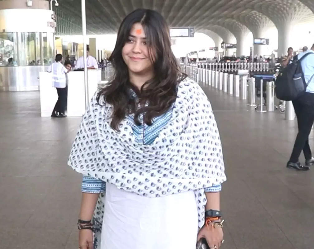
Ahead of her birthday, Ekta Kapoor clicked at airport
